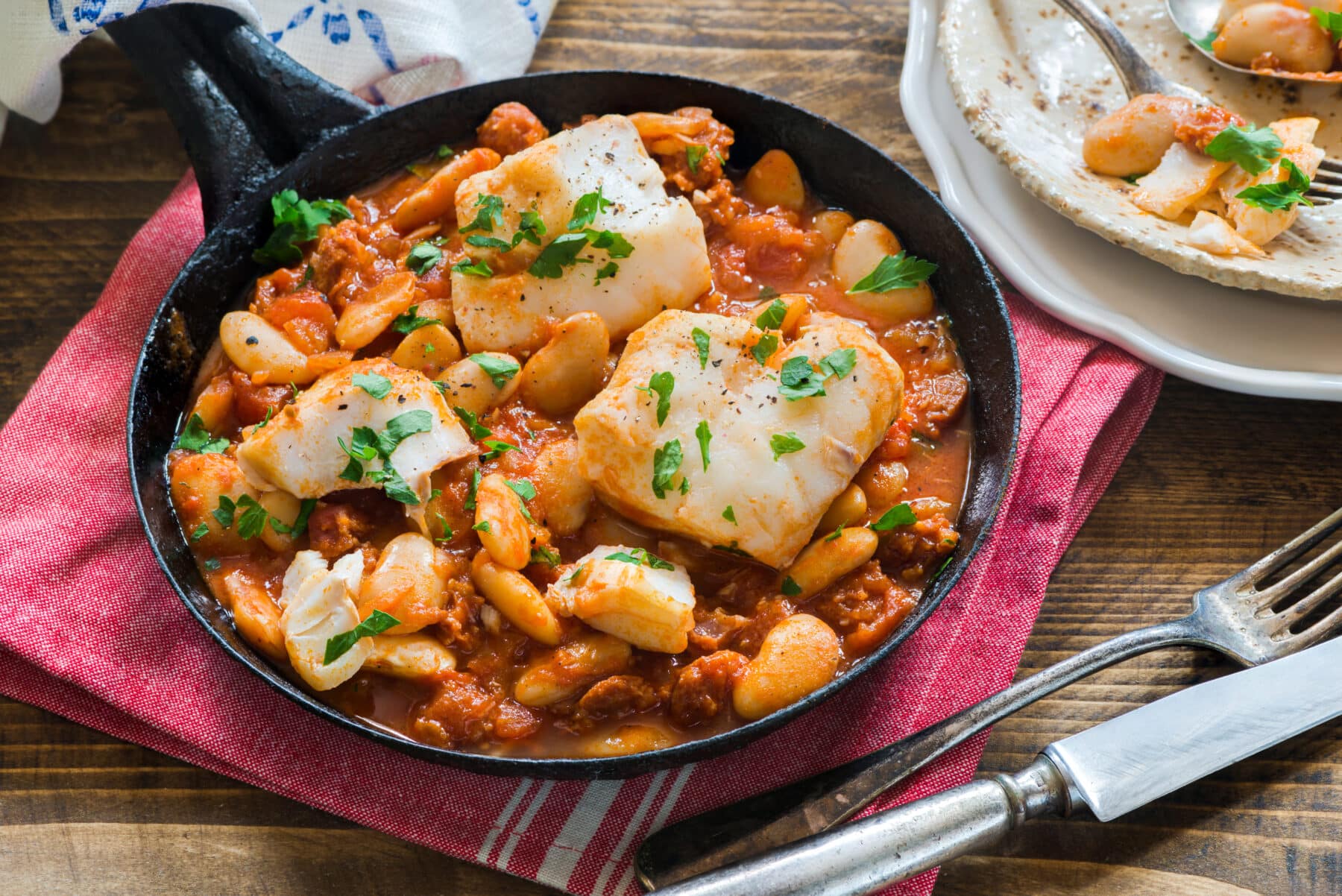 RECIPE OF THE WEEK: BAKED COD WITH CHORIZO & WHITE BEANS | Peak ...